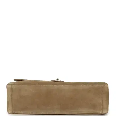 Chanel Chanel Maxi "Souplissimo" Large Flap Bag Dark Beige Suede Gold Hardware | Thumbnail 6 Chanel Chanel Maxi "Souplissimo" Large Flap Bag Dark Beige Suede Gold Hardware | Thumbnail 6
