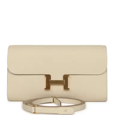 HERMÈS Hermes Constance Wallet To Go Craie Epsom Gold Hardware | Thumbnail 1 HERMÈS Hermes Constance Wallet To Go Craie Epsom Gold Hardware | Thumbnail 1