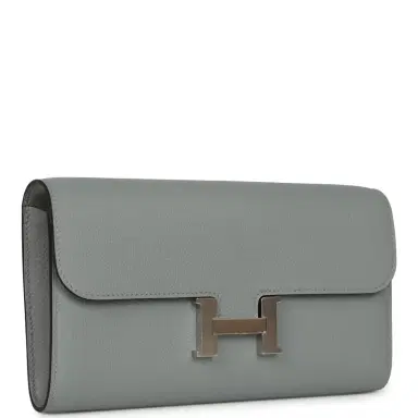 HERMÈS Hermes Constance Wallet To Go Gris Pantin Evercolor Palladium Hardware | Thumbnail 2 HERMÈS Hermes Constance Wallet To Go Gris Pantin Evercolor Palladium Hardware | Thumbnail 2