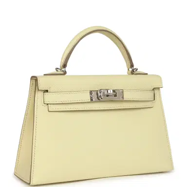 HERMÈS Hermes Kelly Sellier 20 Jaune Milton Epsom Palladium Hardware | Thumbnail 2 HERMÈS Hermes Kelly Sellier 20 Jaune Milton Epsom Palladium Hardware | Thumbnail 2