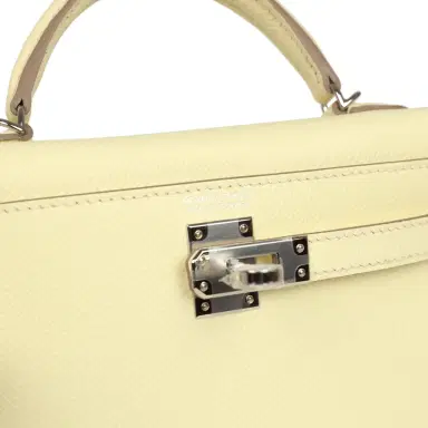 HERMÈS Hermes Kelly Sellier 20 Jaune Milton Epsom Palladium Hardware | Thumbnail 7 HERMÈS Hermes Kelly Sellier 20 Jaune Milton Epsom Palladium Hardware | Thumbnail 7