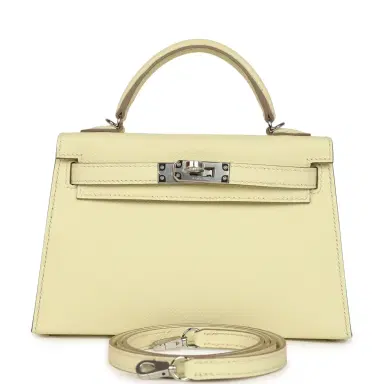 HERMÈS Hermes Kelly Sellier 20 Jaune Milton Epsom Palladium Hardware | Thumbnail 1 HERMÈS Hermes Kelly Sellier 20 Jaune Milton Epsom Palladium Hardware | Thumbnail 1