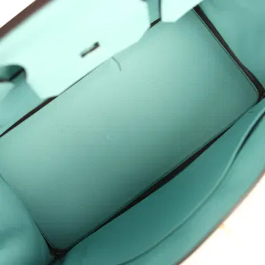 HERMÈS Pre-owned Hermes Birkin 30 Bleu Atoll Epsom Gold Hardware | Thumbnail 8 HERMÈS Pre-owned Hermes Birkin 30 Bleu Atoll Epsom Gold Hardware | Thumbnail 8