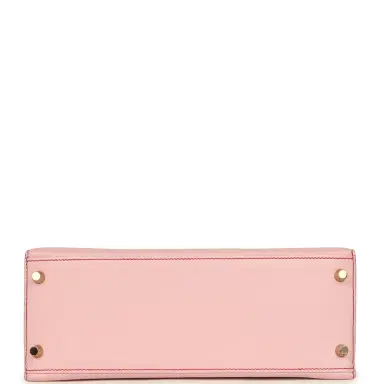HERMÈS Pre-owned Hermes HSS Kelly Sellier 28 Rose Sakura and Rose Extreme Chevre Brushed Gold Hardware | Thumbnail 6 HERMÈS Pre-owned Hermes HSS Kelly Sellier 28 Rose Sakura and Rose Extreme Chevre Brushed Gold Hardware | Thumbnail 6