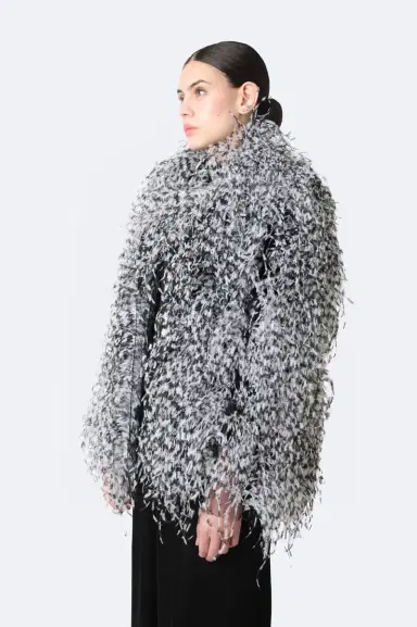 Lapointe Marbled Feathers Jacket | Thumbnail 3 Lapointe Marbled Feathers Jacket | Thumbnail 3