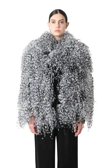 Lapointe Marbled Feathers Jacket | Thumbnail 1 Lapointe Marbled Feathers Jacket | Thumbnail 1