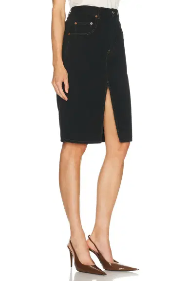 Saint Laurent Denim Midi Skirt | Thumbnail 2 Saint Laurent Denim Midi Skirt | Thumbnail 2