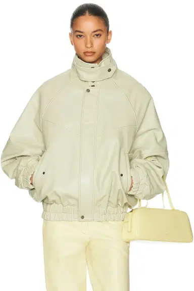 Helsa The Oversized Leather Bomber | Thumbnail 2 Helsa The Oversized Leather Bomber | Thumbnail 2