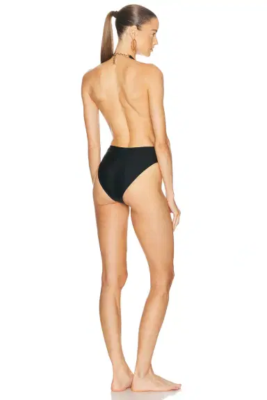 Saint Laurent V-Neck One Piece Swimsuit | Thumbnail 3 Saint Laurent V-Neck One Piece Swimsuit | Thumbnail 3