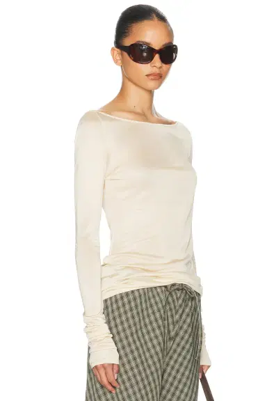 Helsa Slinky Jersey Off The Shoulder Top | Thumbnail 2 Helsa Slinky Jersey Off The Shoulder Top | Thumbnail 2