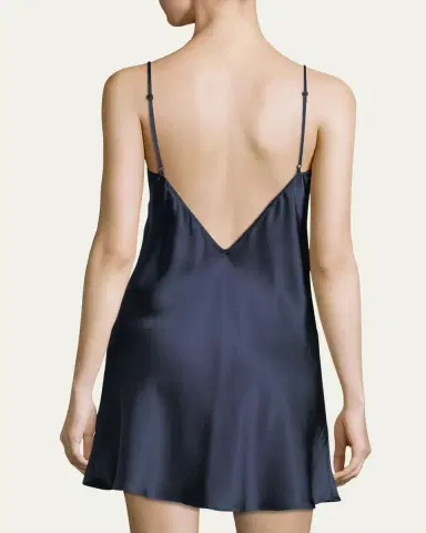 Christine Lingerie Bijoux Lace-Trim Silk Chemise | Thumbnail 3 Christine Lingerie Bijoux Lace-Trim Silk Chemise | Thumbnail 3