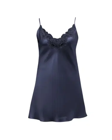 Christine Lingerie Bijoux Lace-Trim Silk Chemise | Thumbnail 1 Christine Lingerie Bijoux Lace-Trim Silk Chemise | Thumbnail 1