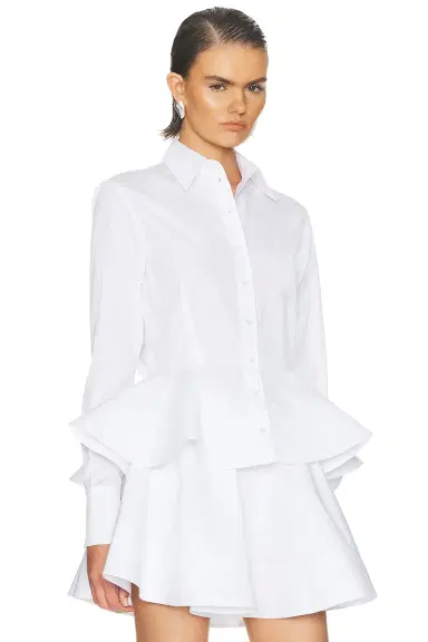 Stella McCartney Poplin Peplum Top | Thumbnail 2 Stella McCartney Poplin Peplum Top | Thumbnail 2