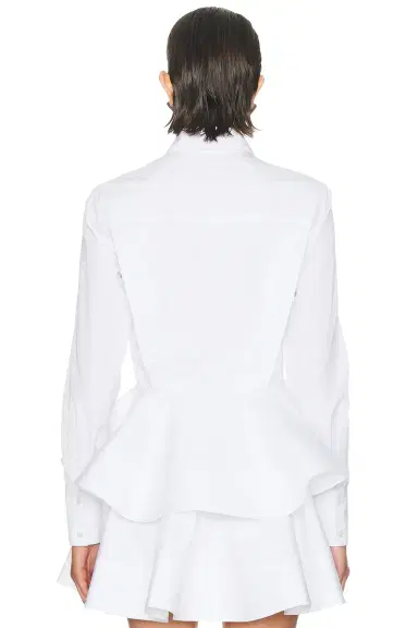 Stella McCartney Poplin Peplum Top | Thumbnail 3 Stella McCartney Poplin Peplum Top | Thumbnail 3