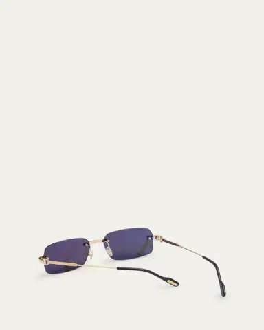 Cartier Men's Rimless Metal Rectangle Sunglasses | Thumbnail 3 Cartier Men's Rimless Metal Rectangle Sunglasses | Thumbnail 3