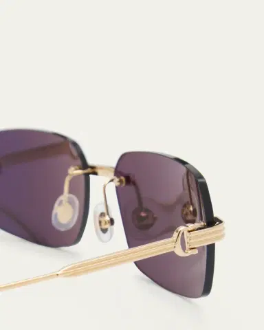 Cartier Men's Rimless Metal Rectangle Sunglasses | Thumbnail 5 Cartier Men's Rimless Metal Rectangle Sunglasses | Thumbnail 5