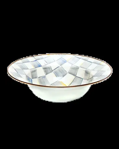 MacKenzie-Childs Sterling Check Serving Bowl | Thumbnail 2 MacKenzie-Childs Sterling Check Serving Bowl | Thumbnail 2