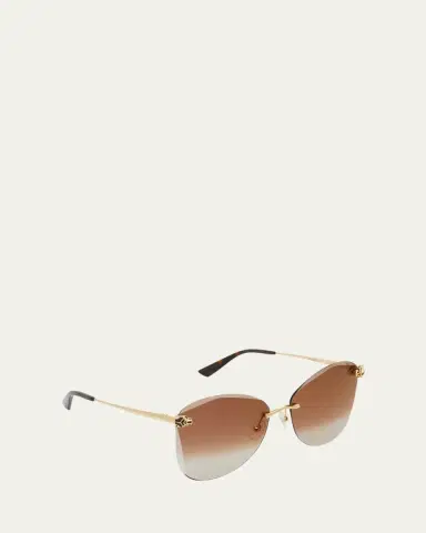 Cartier Panther Metal Butterfly Sunglasses | Thumbnail 3 Cartier Panther Metal Butterfly Sunglasses | Thumbnail 3