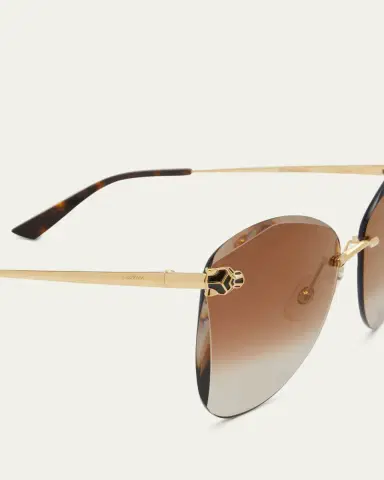 Cartier Panther Metal Butterfly Sunglasses | Thumbnail 4 Cartier Panther Metal Butterfly Sunglasses | Thumbnail 4
