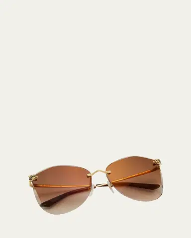 Cartier Panther Metal Butterfly Sunglasses | Thumbnail 5 Cartier Panther Metal Butterfly Sunglasses | Thumbnail 5