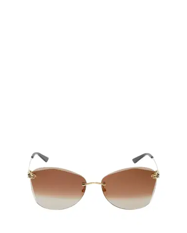 Cartier Panther Metal Butterfly Sunglasses | Thumbnail 1 Cartier Panther Metal Butterfly Sunglasses | Thumbnail 1