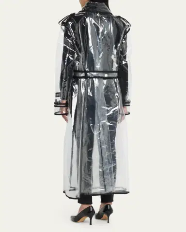 Dolce & Gabbana Light PVC Double-Breasted Trench Coat | Thumbnail 3 Dolce & Gabbana Light PVC Double-Breasted Trench Coat | Thumbnail 3