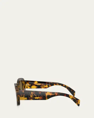 Prada Lettering Logo Acetate Oval Sunglasses | Thumbnail 3 Prada Lettering Logo Acetate Oval Sunglasses | Thumbnail 3