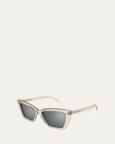 Saint Laurent Semi-Transparent Acetate Cat-Eye Sunglasses | Thumbnail 2 Saint Laurent Semi-Transparent Acetate Cat-Eye Sunglasses | Thumbnail 2