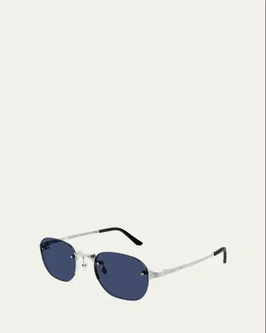 Cartier Men's CT0459SM Rimless Metal Round Sunglasses | Thumbnail 2 Cartier Men's CT0459SM Rimless Metal Round Sunglasses | Thumbnail 2