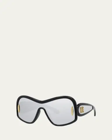 Loewe Anagram Mirrored Acetate Shield Sunglasses | Thumbnail 2 Loewe Anagram Mirrored Acetate Shield Sunglasses | Thumbnail 2
