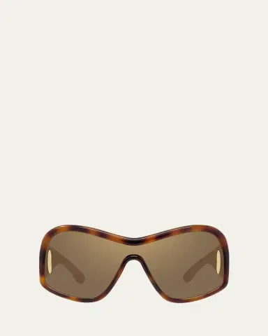 Loewe Anagram Mirrored Acetate Shield Sunglasses | Thumbnail 7 Loewe Anagram Mirrored Acetate Shield Sunglasses | Thumbnail 7