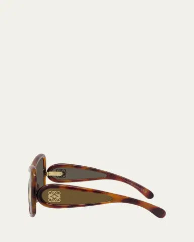 Loewe Anagram Mirrored Acetate Shield Sunglasses | Thumbnail 9 Loewe Anagram Mirrored Acetate Shield Sunglasses | Thumbnail 9
