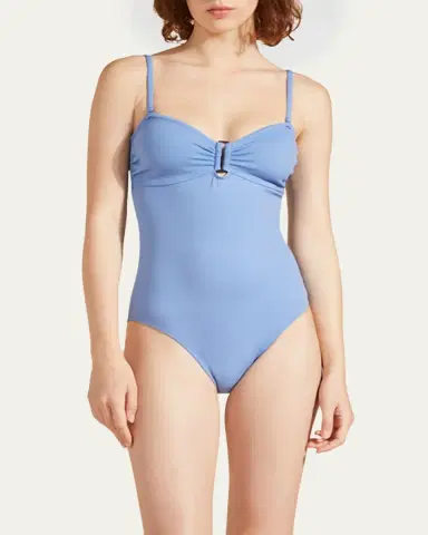 Vilebrequin Solid Sculpt Bandeau One-Piece Swimsuit | Thumbnail 2 Vilebrequin Solid Sculpt Bandeau One-Piece Swimsuit | Thumbnail 2