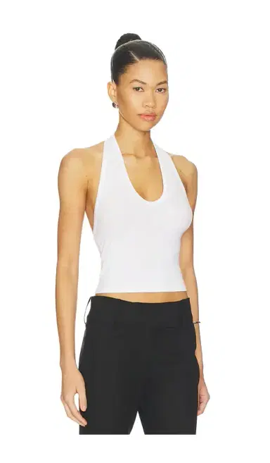 ENZA COSTA Silk Rib U Halter | Thumbnail 2 ENZA COSTA Silk Rib U Halter | Thumbnail 2