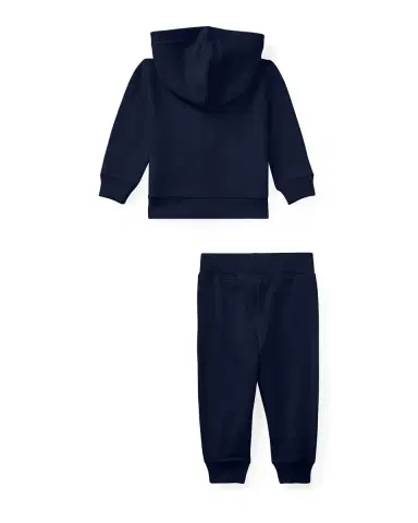 Polo Ralph Lauren Atlantic French Terry Jogger Set, Size 3M-24M | Thumbnail 2 Polo Ralph Lauren Atlantic French Terry Jogger Set, Size 3M-24M | Thumbnail 2