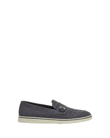 Ferragamo Men's Tancredi Suede Boat Shoe Loafers | Thumbnail 1 Ferragamo Men's Tancredi Suede Boat Shoe Loafers | Thumbnail 1