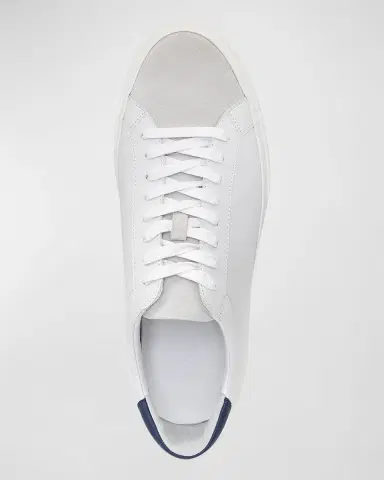 Vince Men 's Fulton Mix-Leather Low-Top Sneakers | Thumbnail 3 Vince Men 's Fulton Mix-Leather Low-Top Sneakers | Thumbnail 3