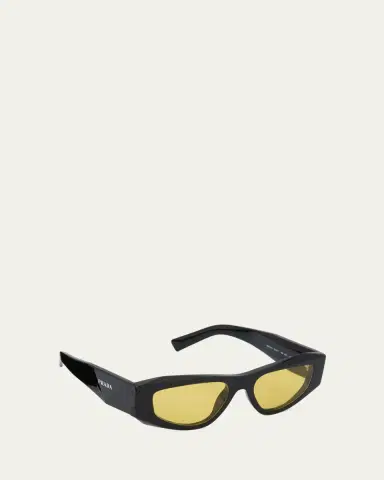 Prada Symbole Acetate Geometric Sunglasses | Thumbnail 3 Prada Symbole Acetate Geometric Sunglasses | Thumbnail 3