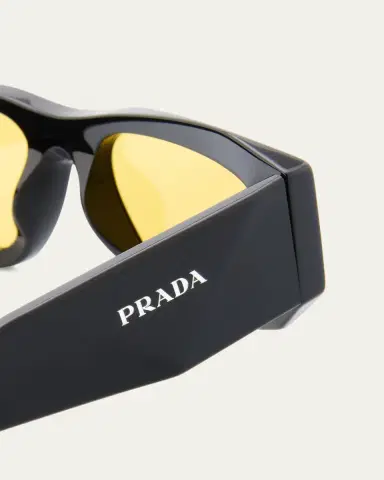 Prada Symbole Acetate Geometric Sunglasses | Thumbnail 4 Prada Symbole Acetate Geometric Sunglasses | Thumbnail 4