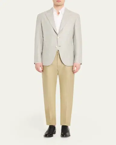 Brioni Men's Wool Plume Plaid Single-Breasted Sport Coat | Thumbnail 2 Brioni Men's Wool Plume Plaid Single-Breasted Sport Coat | Thumbnail 2
