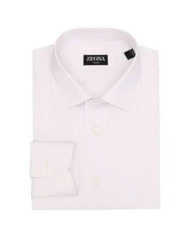 ZEGNA Men's Micro-Stripe Trofeo Cotton Dress Shirt | Thumbnail 1 ZEGNA Men's Micro-Stripe Trofeo Cotton Dress Shirt | Thumbnail 1