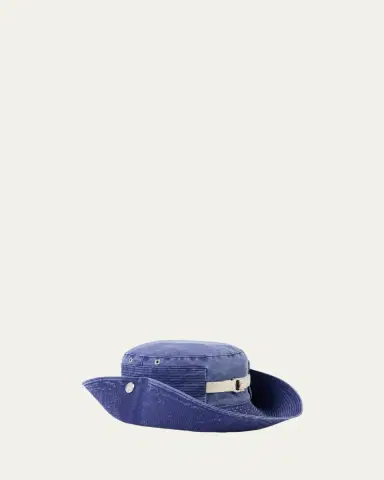 Jacquemus Men's The De-Nimes Denim Bucket Hat | Thumbnail 2 Jacquemus Men's The De-Nimes Denim Bucket Hat | Thumbnail 2