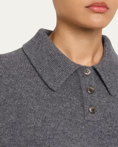 Lisa Yang Etta Cashmere Polo Sweater | Thumbnail 5 Lisa Yang Etta Cashmere Polo Sweater | Thumbnail 5