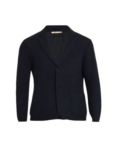 Maurizio Baldassari Men's Silk-Cotton Summer Stitch Knit Blazer | Thumbnail 1 Maurizio Baldassari Men's Silk-Cotton Summer Stitch Knit Blazer | Thumbnail 1