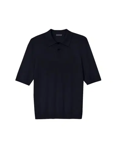 Iris Von Arnim Men's Cashmere and Silk Knit Polo Shirt | Thumbnail 1 Iris Von Arnim Men's Cashmere and Silk Knit Polo Shirt | Thumbnail 1