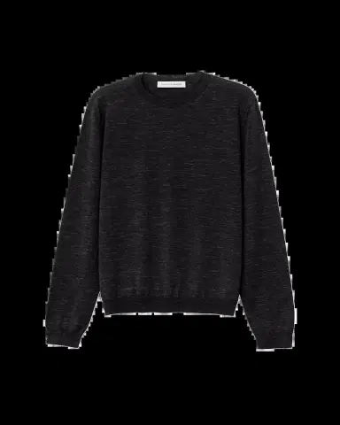 Iris Von Arnim Men's Wool, Silk and Linen Crewneck Sweater | Thumbnail 2 Iris Von Arnim Men's Wool, Silk and Linen Crewneck Sweater | Thumbnail 2