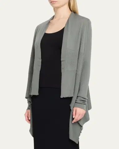 Rick Owens Medium Wrap Wool Shawl Cardigan | Thumbnail 4 Rick Owens Medium Wrap Wool Shawl Cardigan | Thumbnail 4