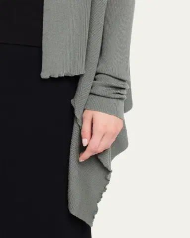 Rick Owens Medium Wrap Wool Shawl Cardigan | Thumbnail 5 Rick Owens Medium Wrap Wool Shawl Cardigan | Thumbnail 5