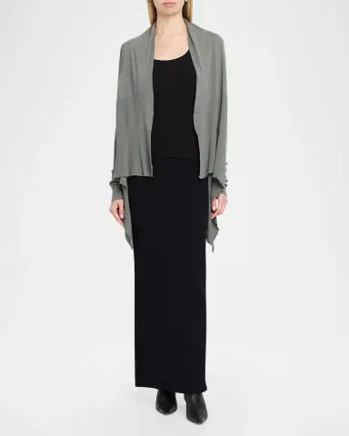 Rick Owens Medium Wrap Wool Shawl Cardigan | Thumbnail 6 Rick Owens Medium Wrap Wool Shawl Cardigan | Thumbnail 6