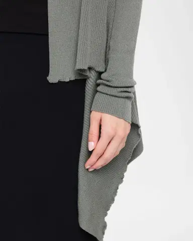 Rick Owens Medium Wrap Wool Shawl Cardigan | Thumbnail 9 Rick Owens Medium Wrap Wool Shawl Cardigan | Thumbnail 9